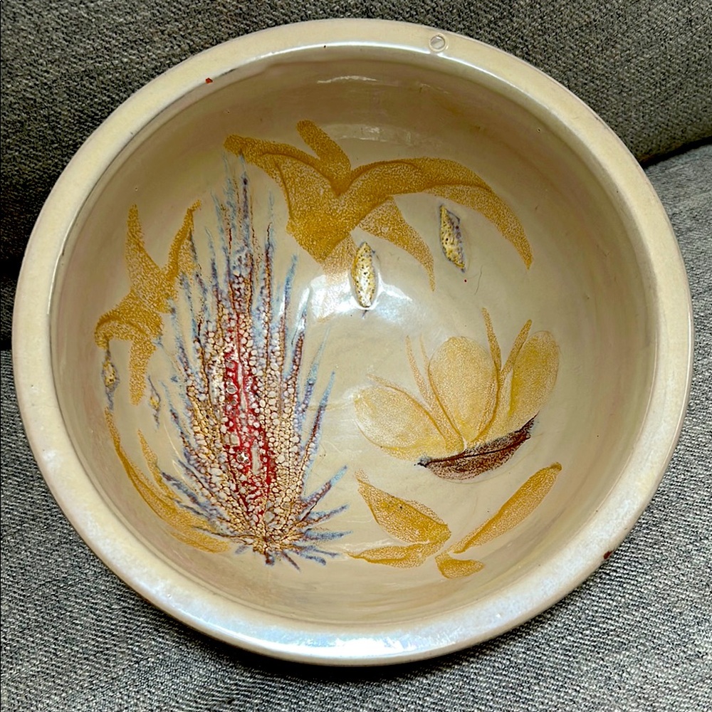 La Roue Vallauris Vintage Iridescent Bowl- Rare find!